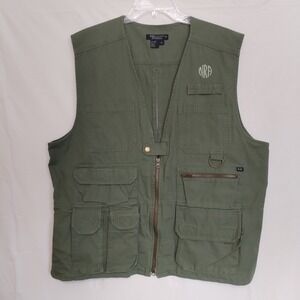 5.11 Tactical Series Vest Mens XL Green Zip Multi Pocket Conceal Carry Utility